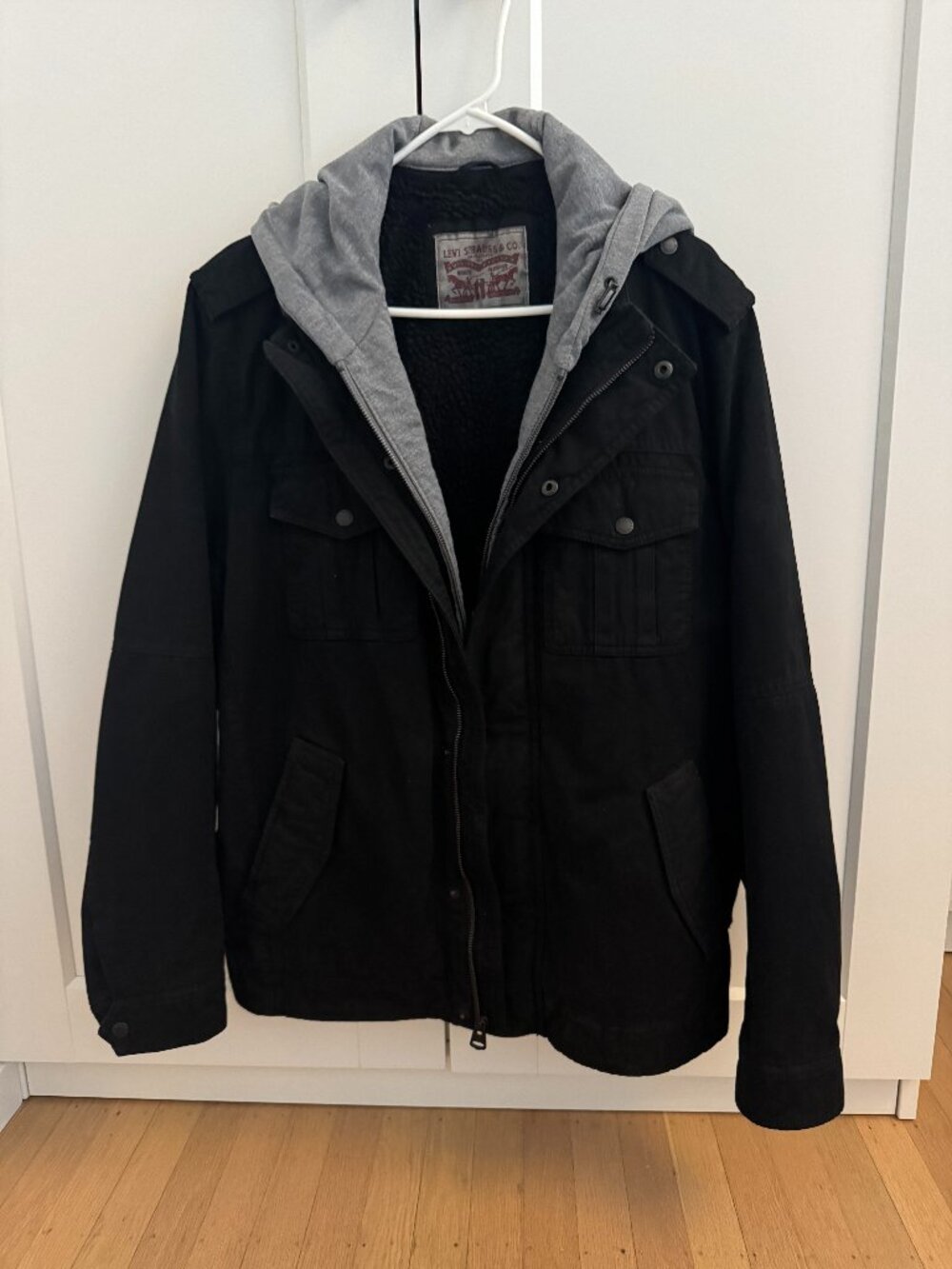 Levi's Men’s Sherpa Lined Two Pocket Hooded Trucker Jacket